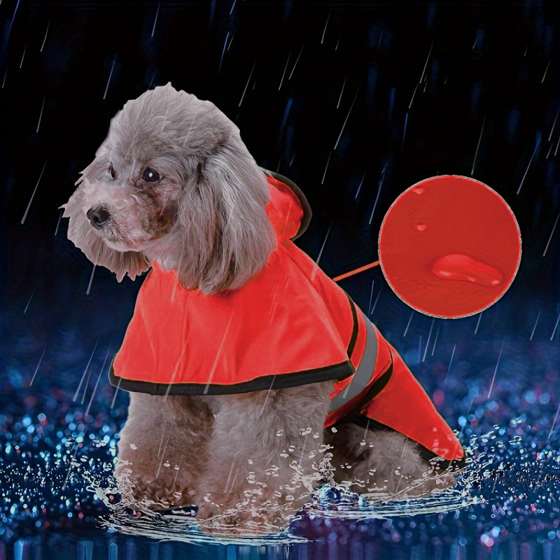 Small-Medium Canine Wet Weather Gear with Visibility Features Durable Pet Outerwear for Rainy Springs and Summers