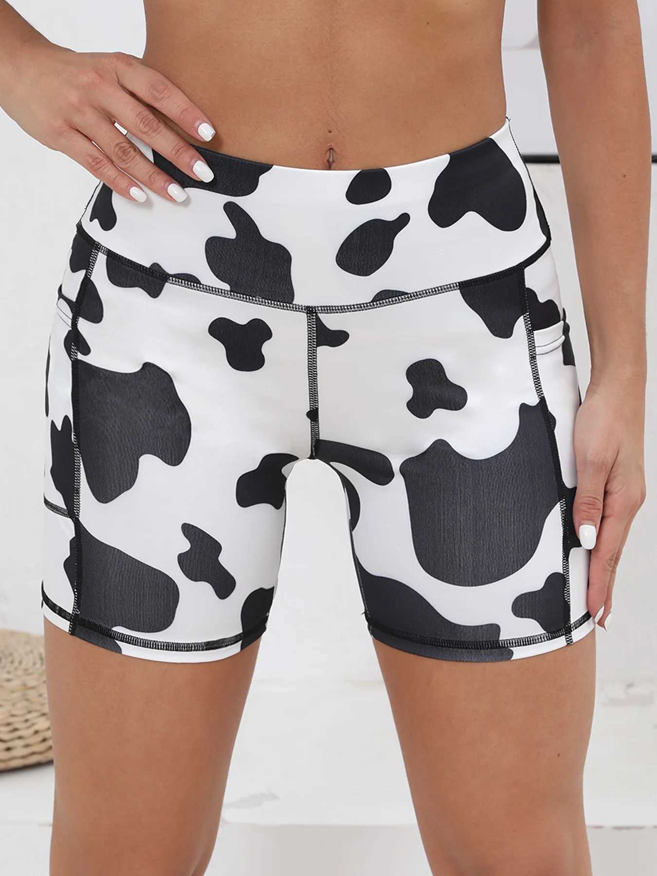 Biker Shorts for Women with Pockets Waisted Tummy Control Workout Yoga Running Gym Tennis ShortsXJ250111