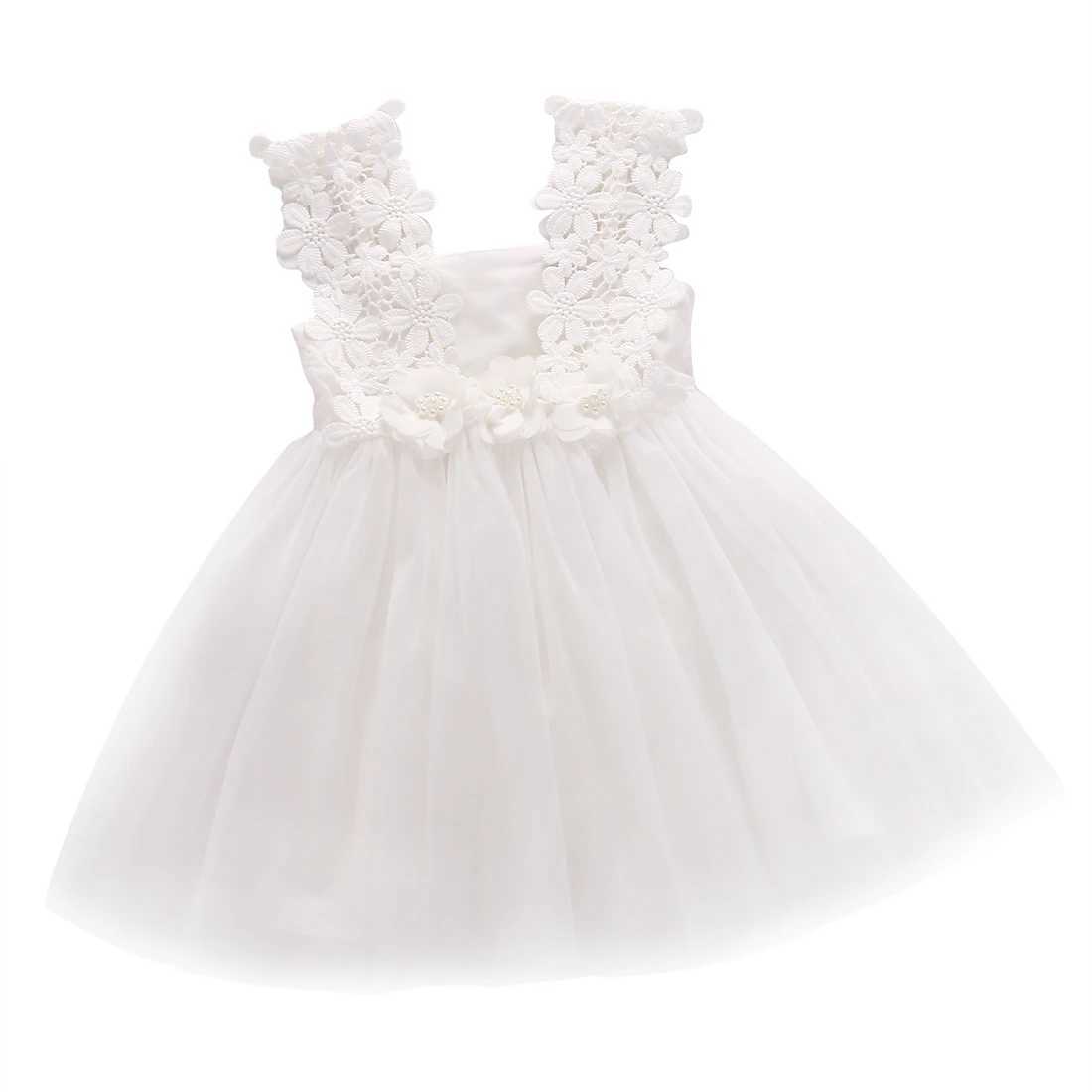 Baby and toddler cute flower girl dress princess lace chiffon Tutu backless formal Par dress W250111