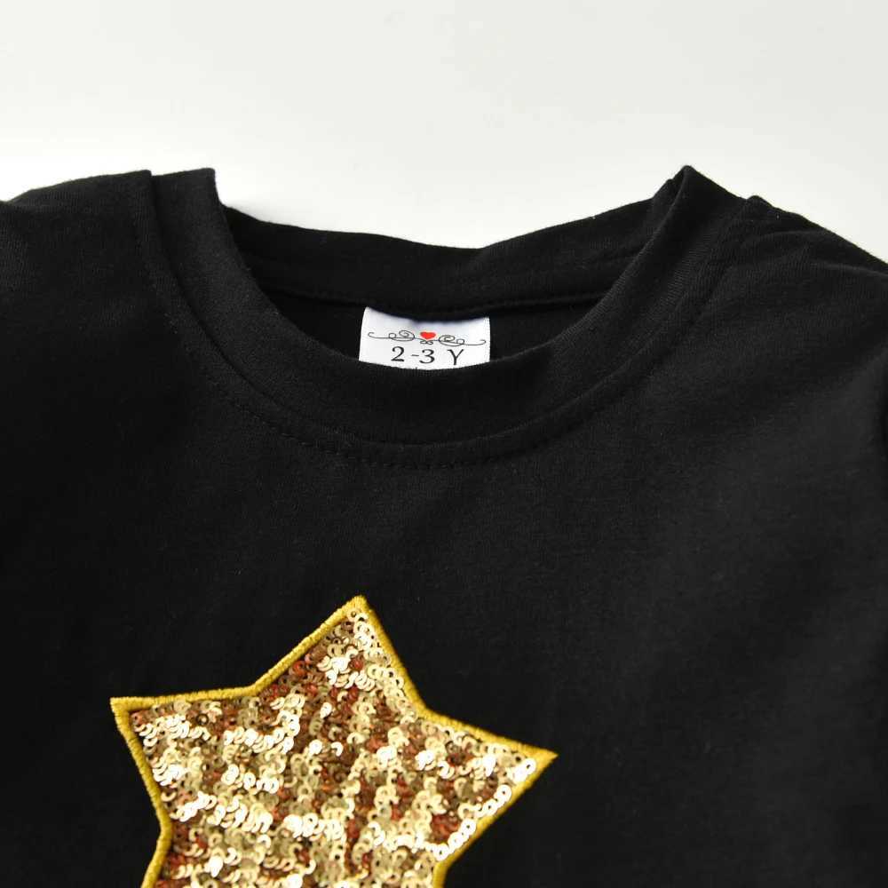 Vegeta Childrens Autumn Girls Dress Star Glitter Princess Dress Girls Long Sleeve Par Vest Girls Dress Childrens Clothing W250111