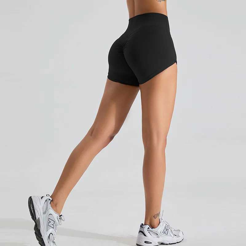 NCLAGEN Sports Shorts Women Gym High Waist NO Front Seam Naked Feel Fitness Leggings Running Scrunch Peach Butt Biker ShortsXJ250111