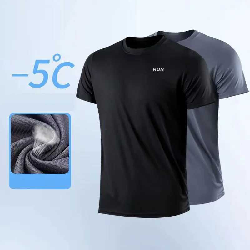 Mens fitness T-shirt quick drying sports running shirt mens short sLeeved fitness shirt training mens sports shirt W250111