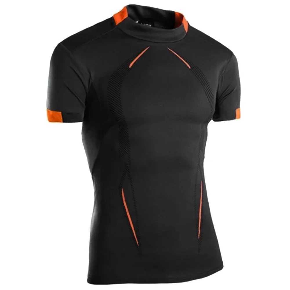 Summer Fitness Top Mens Quick Drying Fitness T-shirt Short Sleeve Training T-shirt Compressed Running T-shirt Sports Shirt W250111
