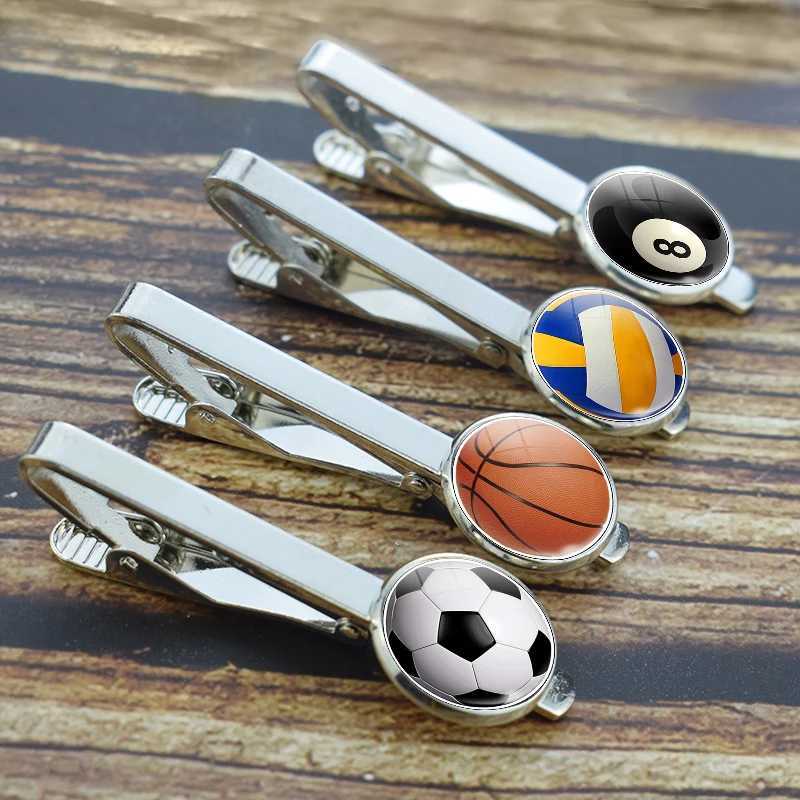 Football Tie Clip Football Basketball Volleyball Snooker Neck Bar Clip Football Tie Clip Football Basketball Volleyball Snooker Neck Tie W250111