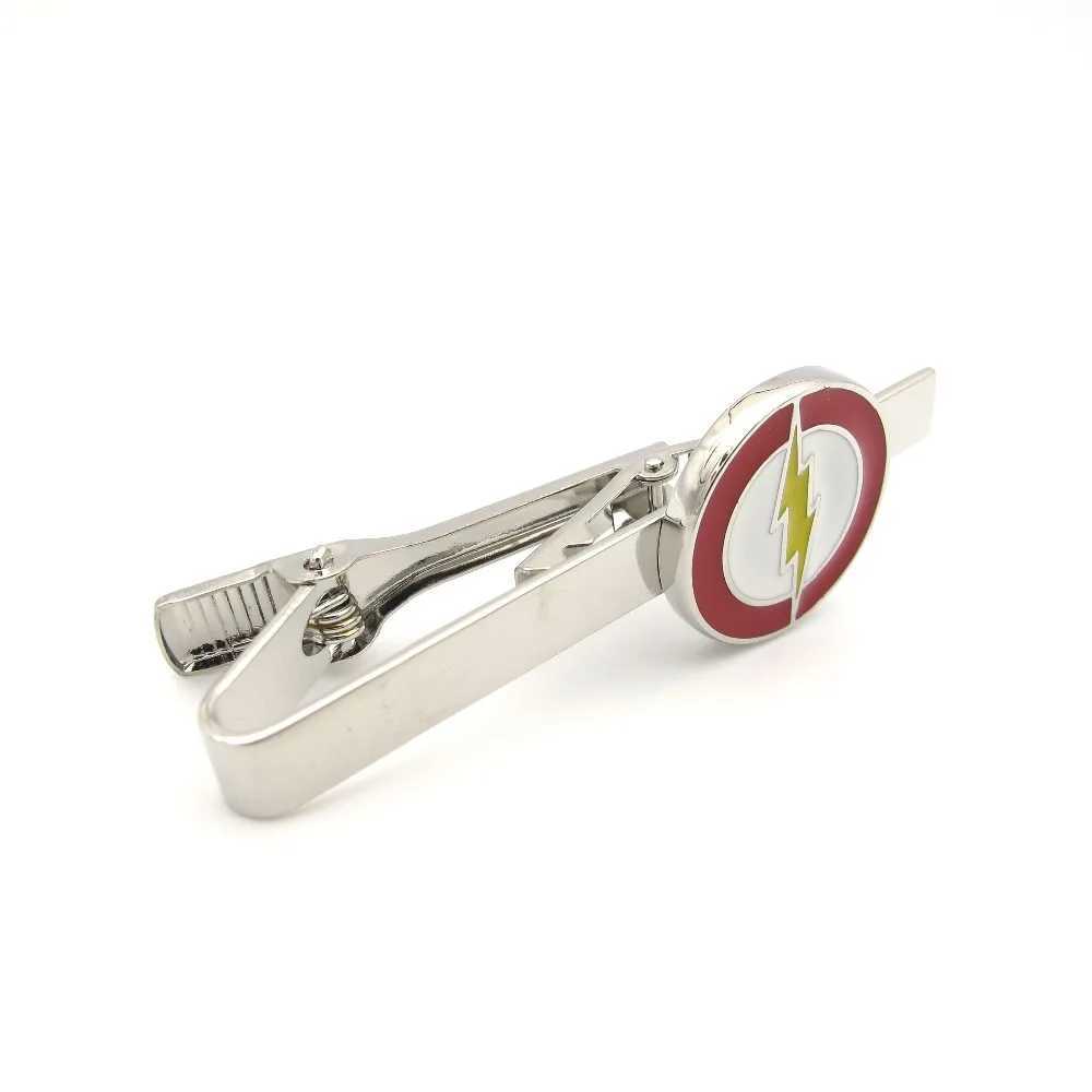 Super Hero Tie Clip Quty Brass Material Novel Mens Flash Tie Clip Free Shipping W250111