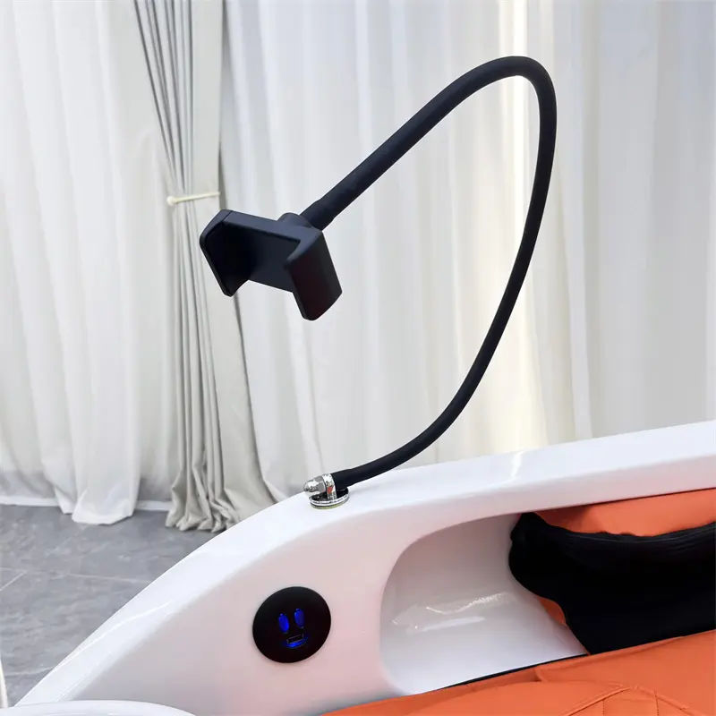 Luxury Automatic Electric Head Massage Shampoo Chair Adjustable Modern Design for Bed & Massage Barbershop Use Hair Washing Basin Body Massage Bed