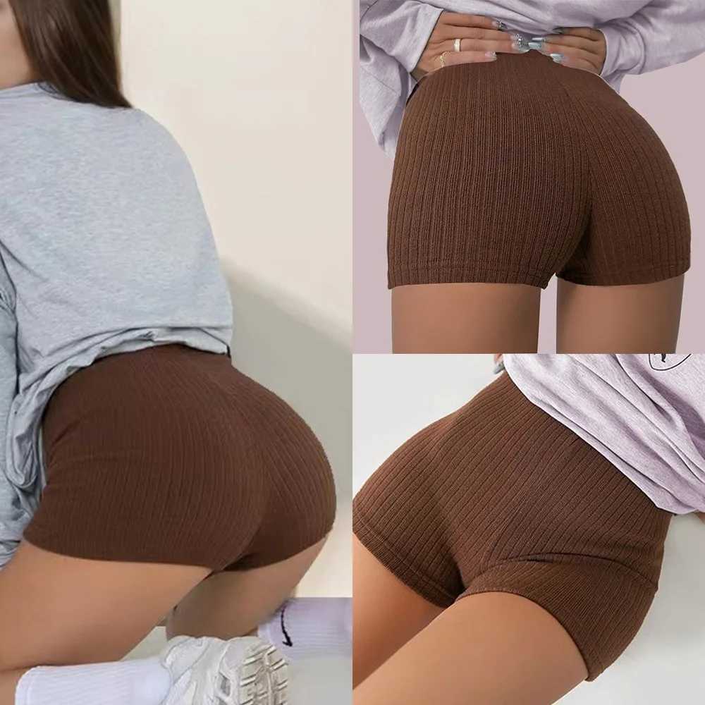 Sexy High Waist Hip Lift Sports Shorts Yoga Pants Fashion Solid Color Yoga Shorts Breathable Fitness Pants for GymXJ250111