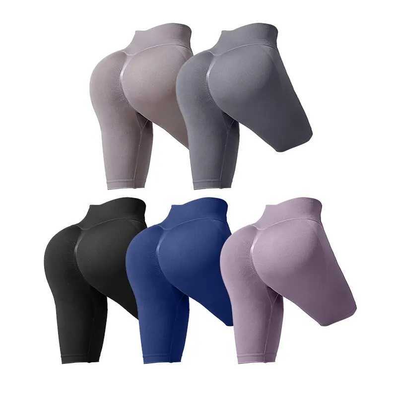 Seamless Sports Shorts High Waist Push Up Yoga Leggings Elasticity Gym Running Yoga Shorts Breathable Women Cycling ShortXJ250111