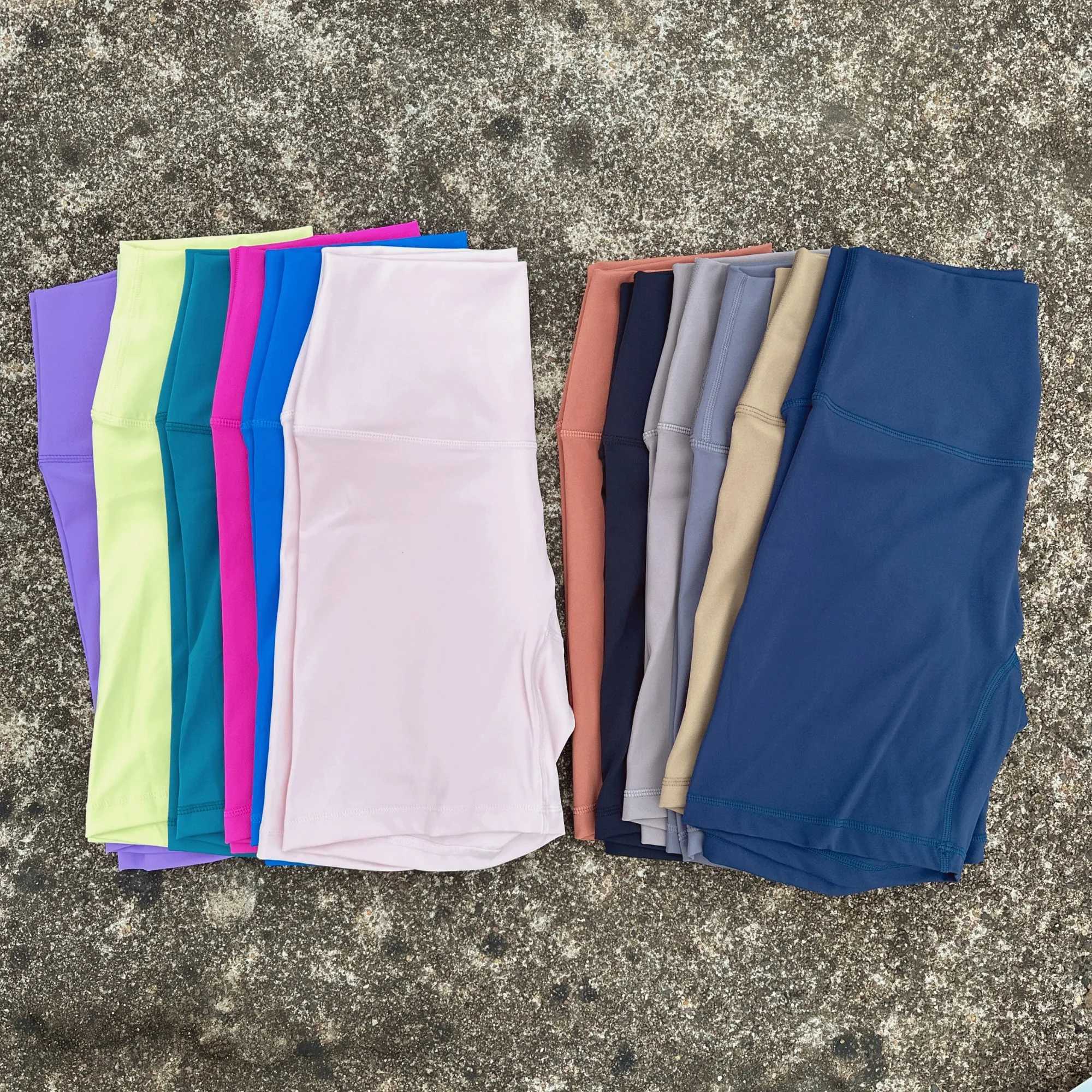 Solid color bicycle womens sports yoga short leg compression support sweat Wickin comprehensive training jogging inner bagXJ250403