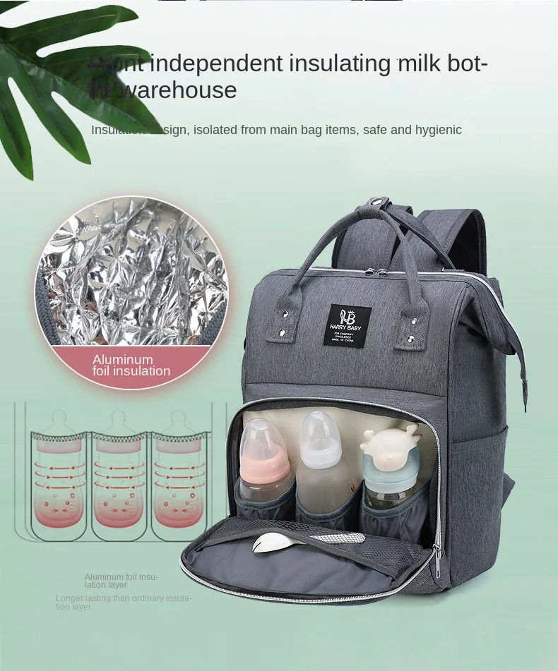 Mummy Diaper Bag For Babies Backpack LargeCapacity Organizer Waterproof Wide Opening Nursing Mommy Bagpack Travel Baby Nappy Bag 250106