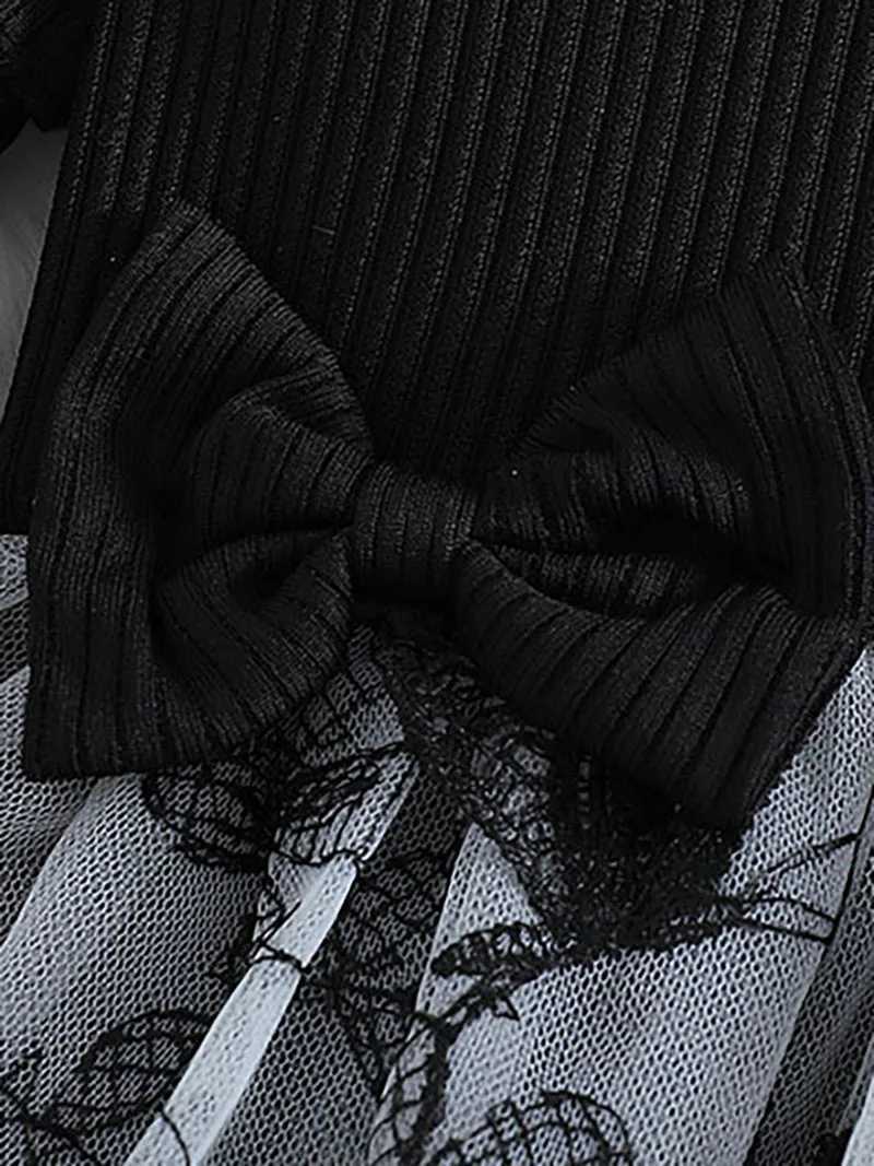 Summer girls thin long sleeved dress 2-6Y cute childrens embroidered butterfly princess dress childrens clothing girls clothing W250111