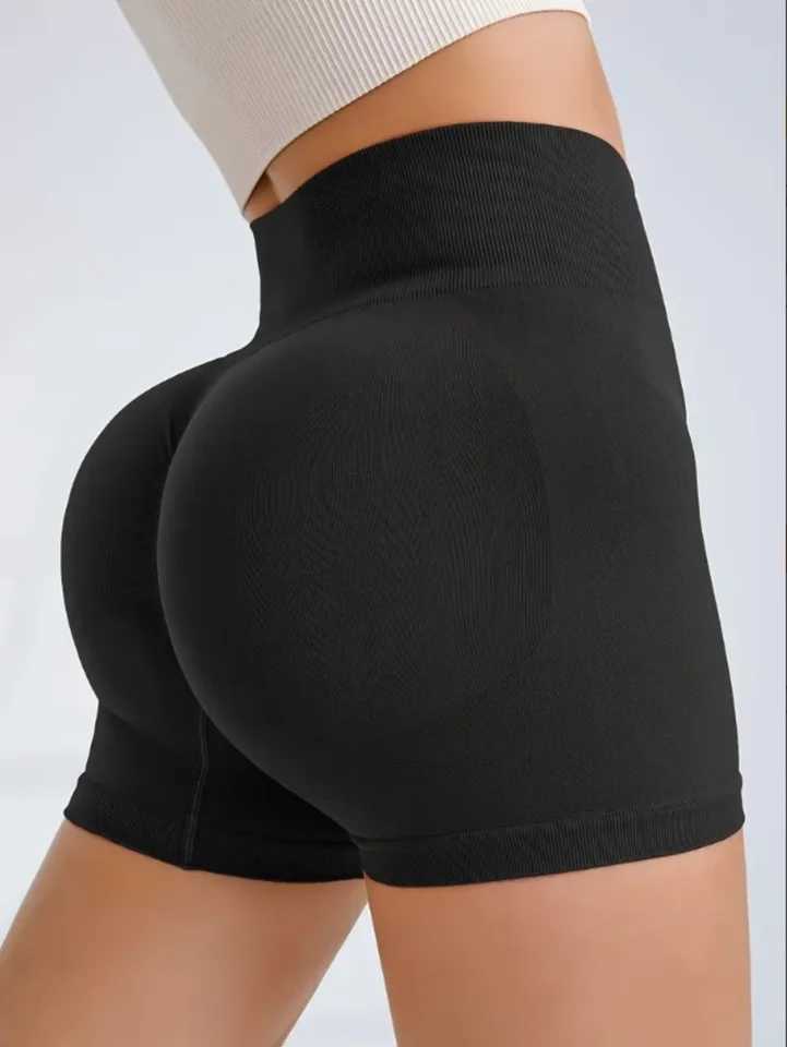 Seamless Peach Hip Lifting Running Sports Fitness Yoga ShortsXJ250111