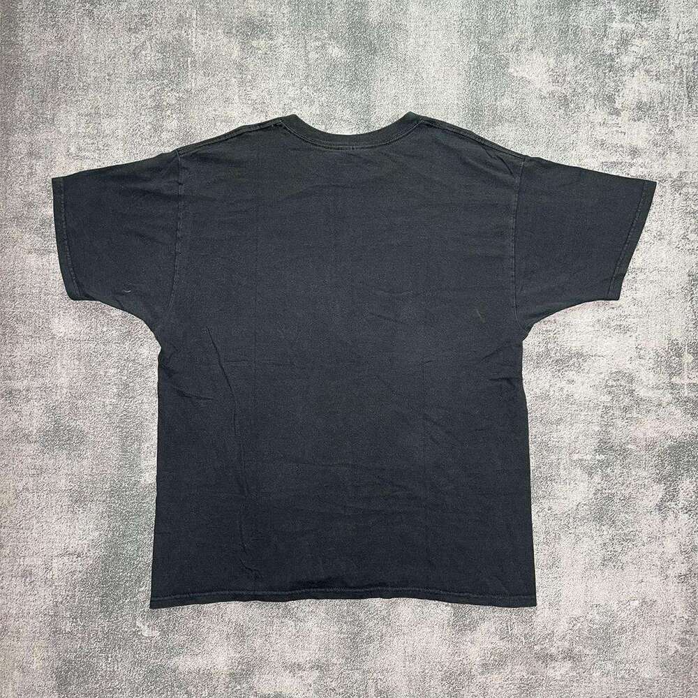 Inspiration Men's and Women's High Portrait Printed Water Washed Creative Short T-shirt Street Trendy Versatile Half Sleeve