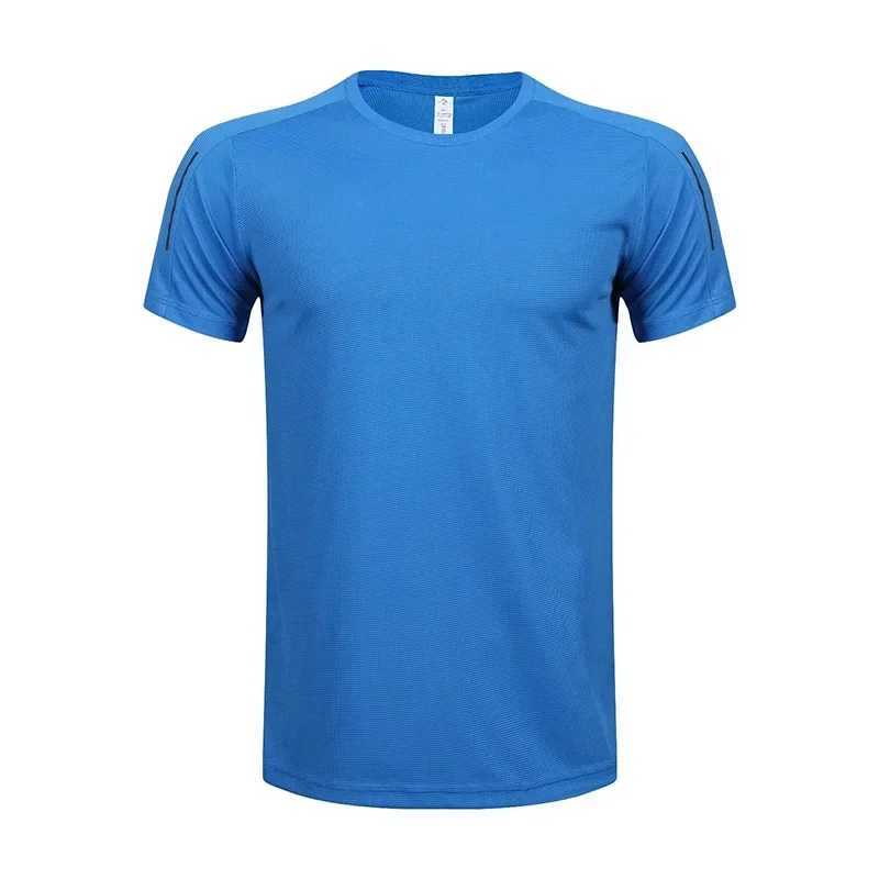 Mens breathable sports T-shirt sweat absorbing quick drying suit summer ice silk fitness running top W250111
