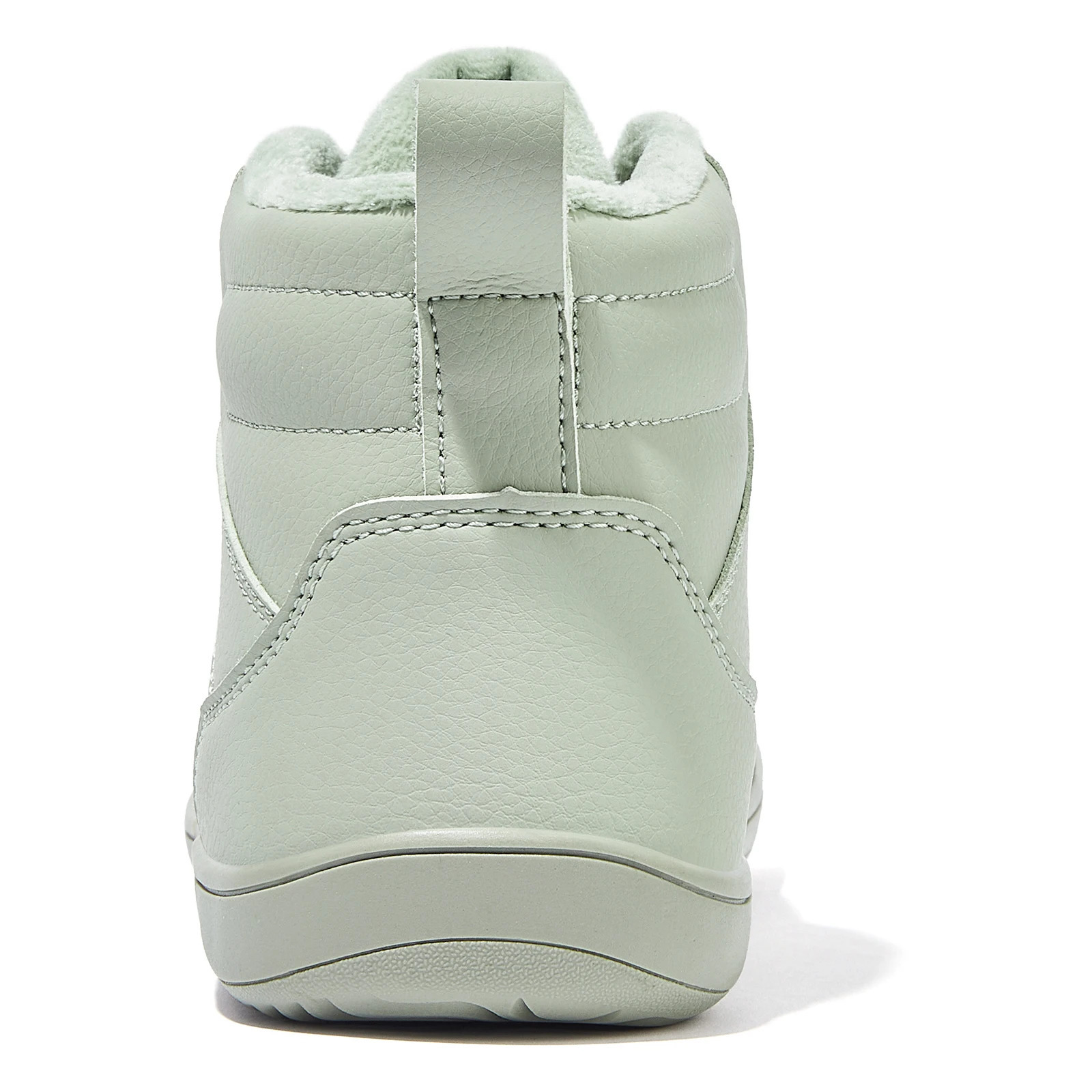 HOBIBEAR Unisex Winter Barefoot Shoes Womens Men Wide Toe Box Faux Fur Lined Ankle Sneakers Artificial Leather Lace Up Shoes 250106