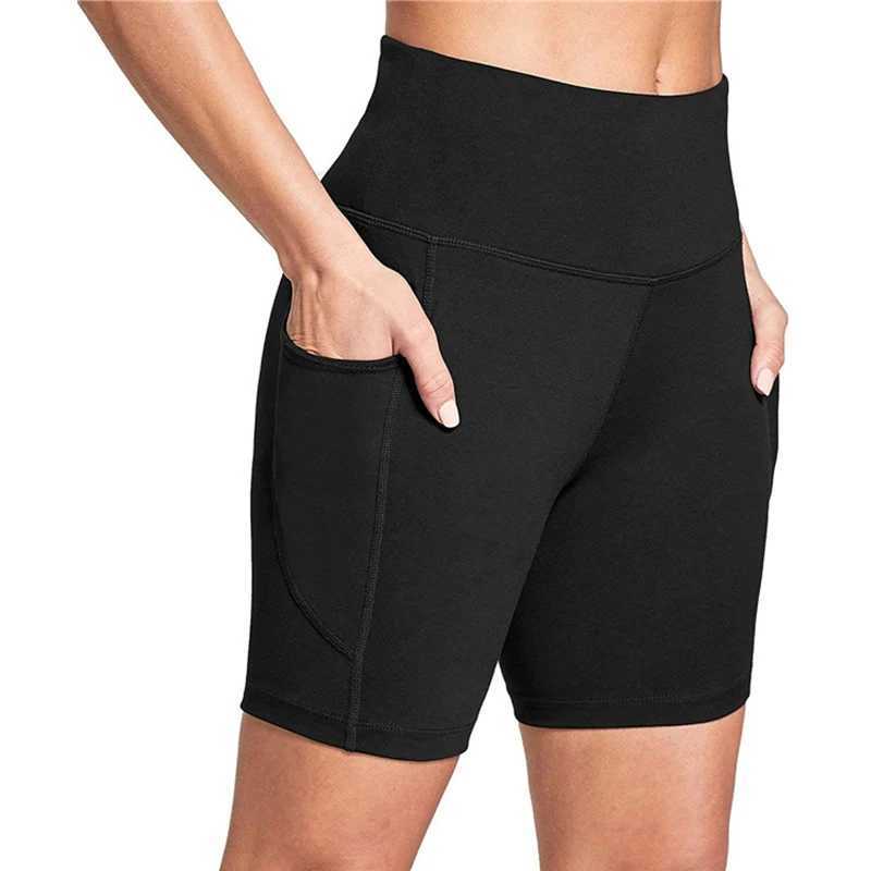 Leggings Women High Waist Yoga Sport Shorts Biker Shorts Women Sports Leggings For Fitness Cross Waist Pocket Yoga PantXJ250111
