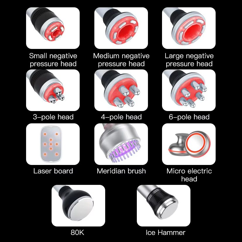 Upgrade Cavitation 80K System Body Slimming Weight Loss 11 IN 1 Portable Body Contouring EMS RF Ultrasonic Dredging Anti-aging Anti-wrinkle Skin Care 