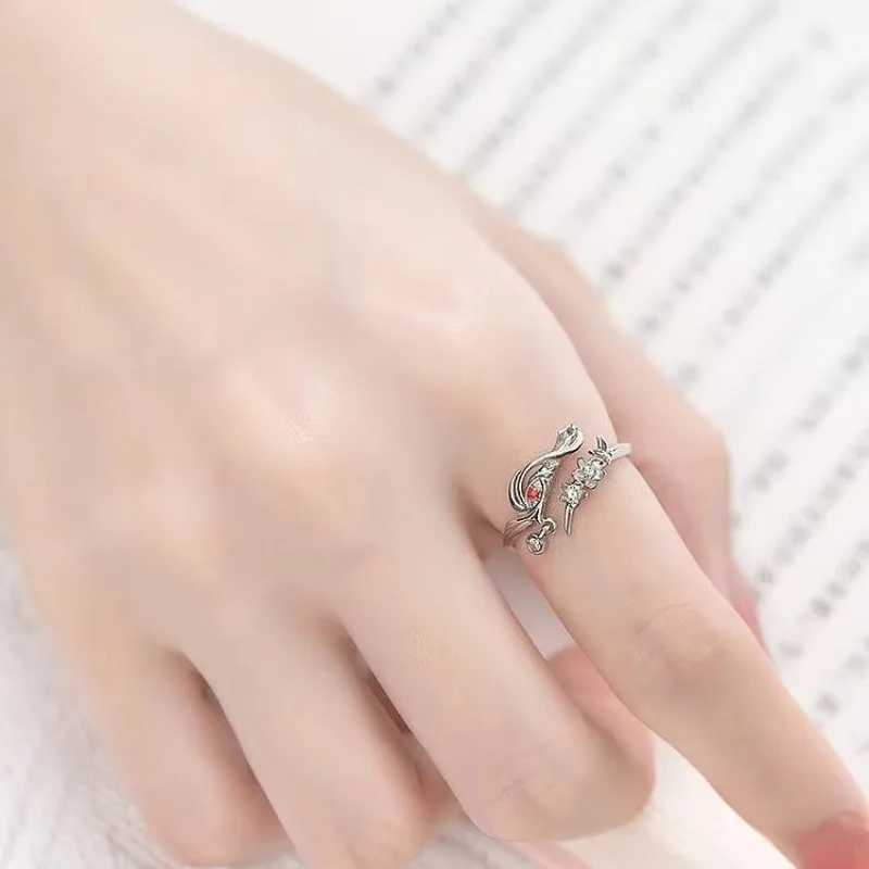 Tianguan Cifu Ring Heaven Official Blessing Huacheng Xielian Adjustable Neutral Couple Ring Jewelry Accessories Gift W250111