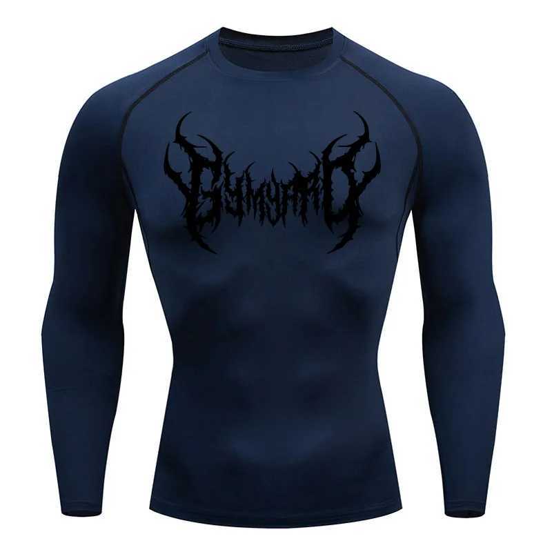 Compression sweatshirt long sleeved mens running T-shirt fitness suit quick drying sun protection bottom layer gym exercise W250111