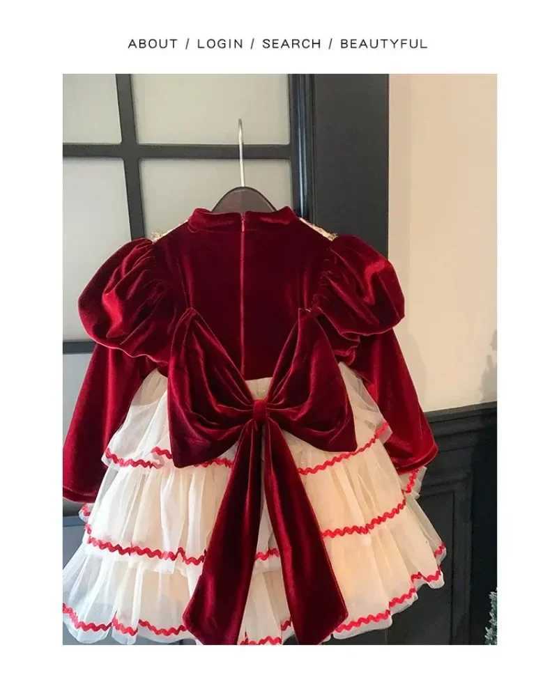 New Girl New Years Red Fluffy Lolita Princess Dress W250111