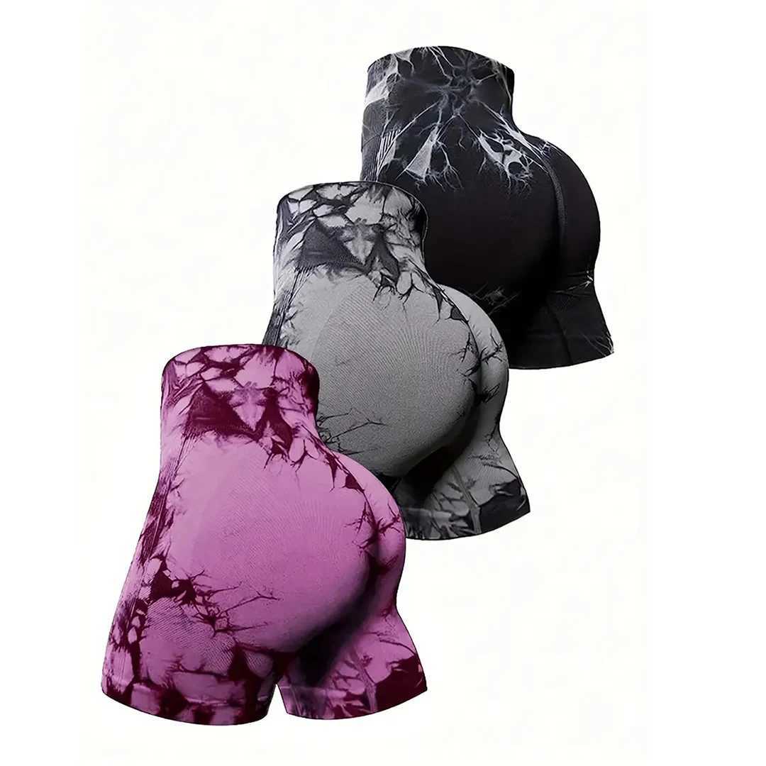 Womens seamless fitness shorts yoga exercise high waist tight fitting buttocks hip lifting outdoor exercise running shortsXJ250111