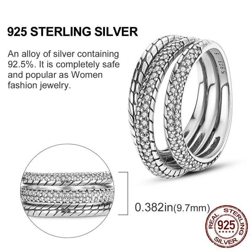 Original 925 sterling silver womens finger ring silver cocktail ring geometric butterfly circular luxury jewelry W250111