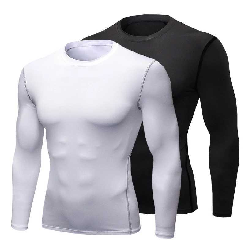 Mens Sleeping Hot Underwear Mens Thin Tight Fit Quick Drying Elastic Fitness Top Mens Autumn Winter Sprots Wear W250111