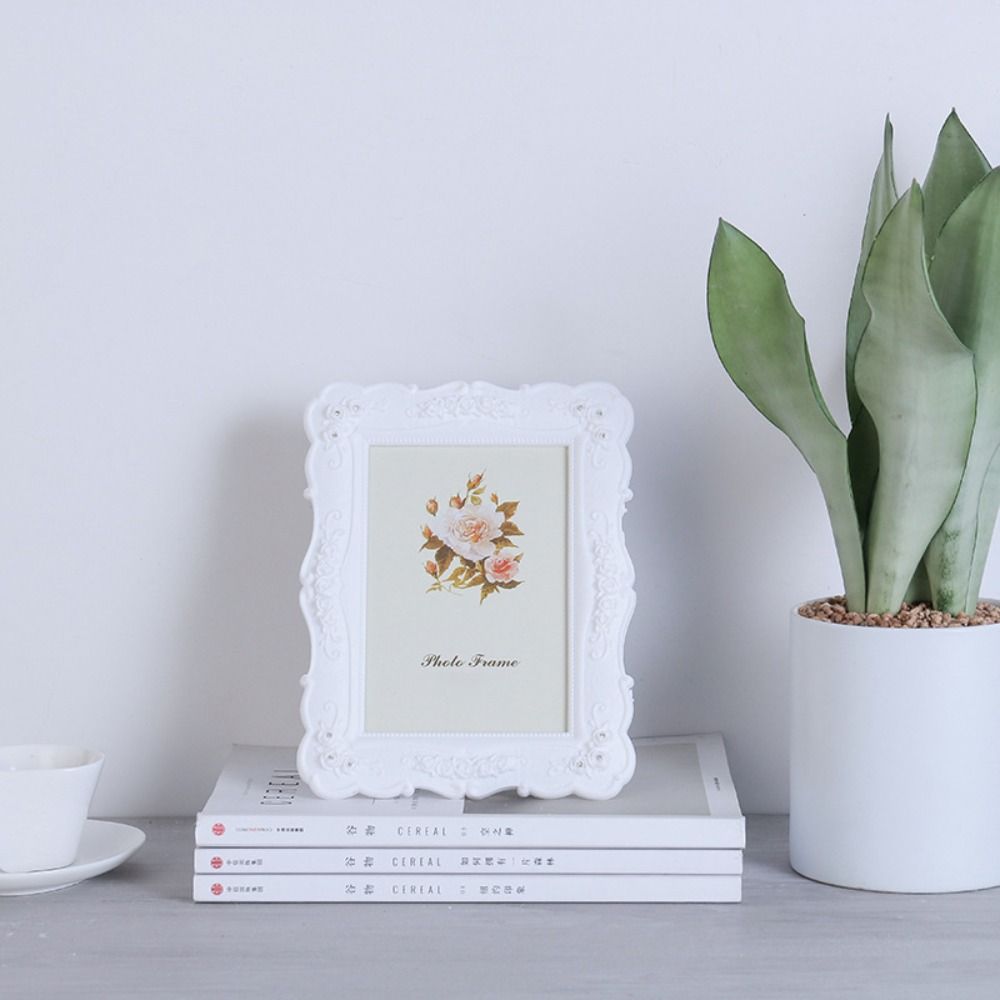 Retro White Display Poster Home Decoration Wall Hanging Photo Frame H260306