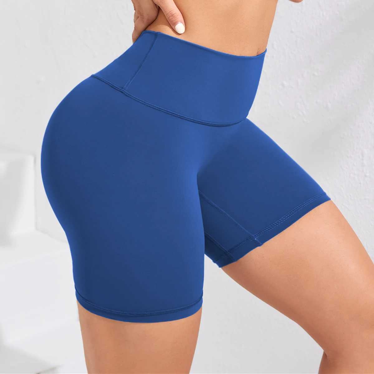 1 Piece High Waist Yoga Sports Shorts Outdoor Gym Running Workout Bottoms Breathable High Stretch Cycling PantsXJ250111