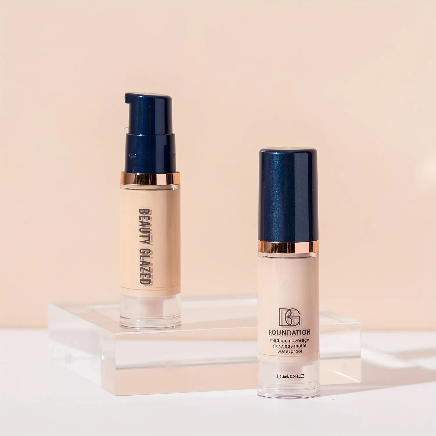 Beauty Glazed 6 Color Liquid Foundation Concealer Full Coverage LongLasting Waterproof Natural Effect 241230