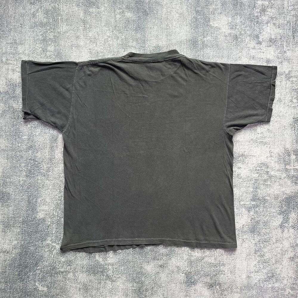 Inspiration lazy street style washable vintage letter printed loose trendy short sleeved T-shirt