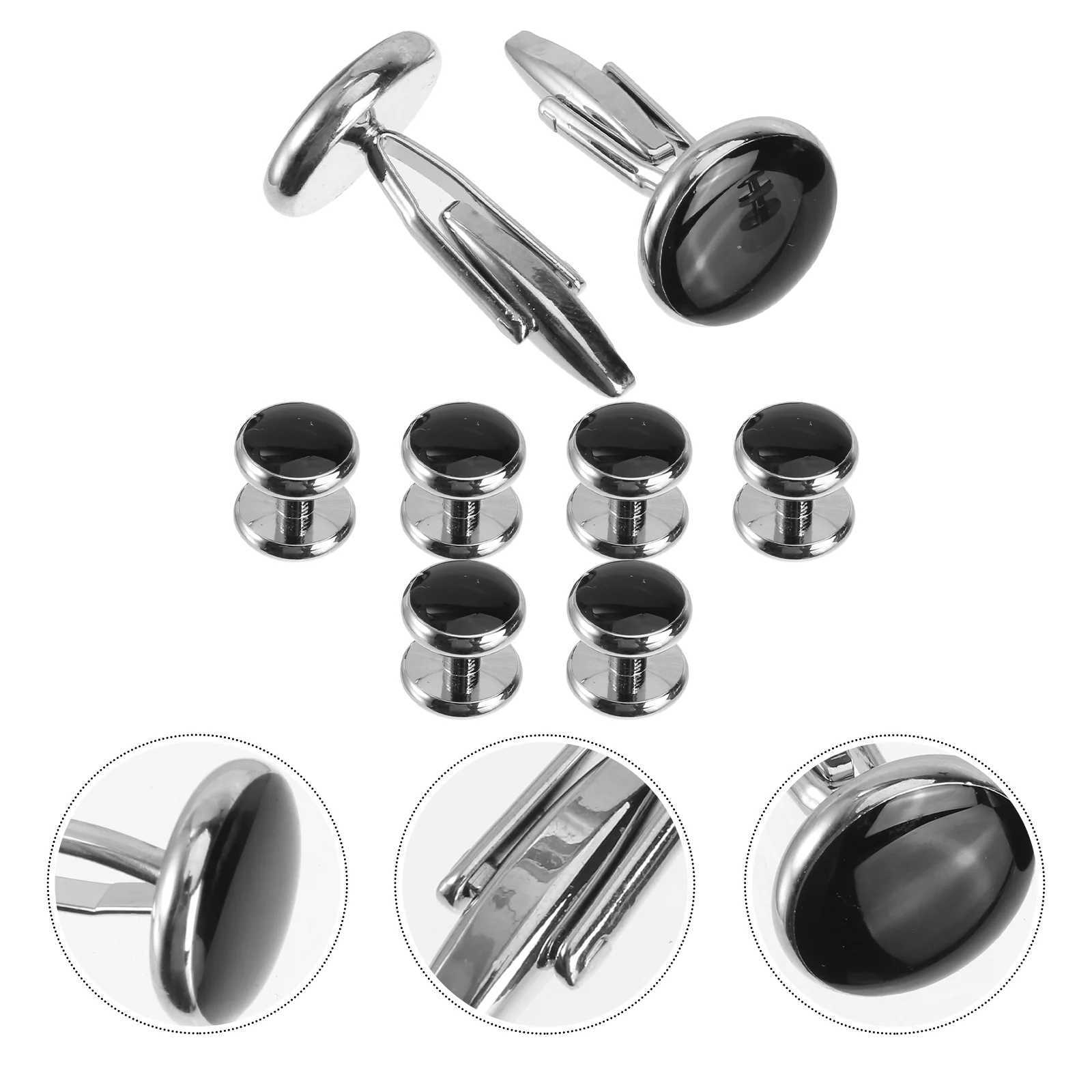 8-piece set with buttons cufflinks French shirts evening gowns gentlemens studs tie clips decorative copper style chic decoration W250111