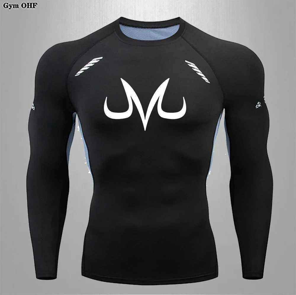 Quick drying shirt mens compression T-shirt fitness top breathable gym sportswear mens running training T-shirt W250111