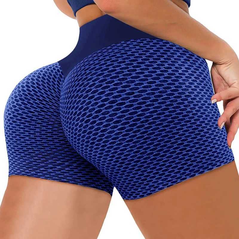 New Women Elastic Bubble Pants Female Workout Yoga Fitness Leggings Seamless Honeycomb Jacquard Hip LiftingXJ250111