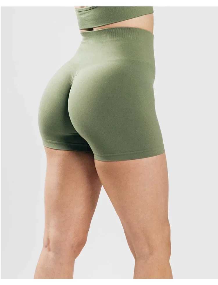Alphalete High Waist Amplify Seamless Shorts Women Scrunch Butt Yoga Shorts Push Up Gym Shorts Athletic Booty Workout ShortXJ250111