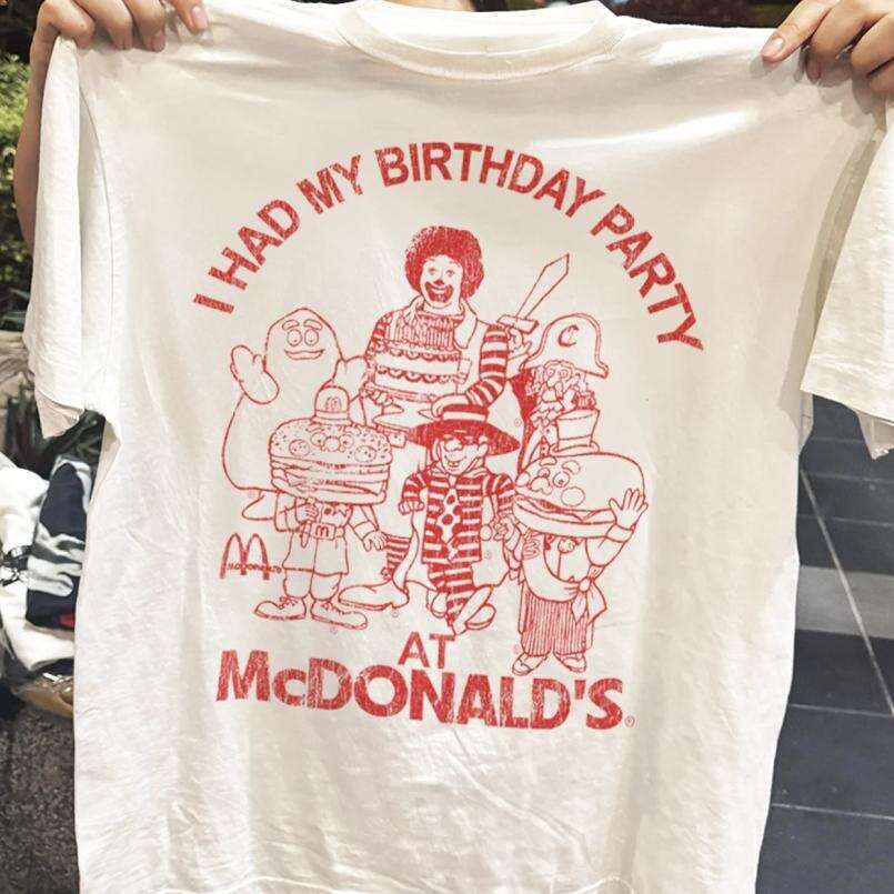 LODED DIPER: In the 90s, I held birthday party at McDonald's with a short sleeved T-shirt and half cut sleeves