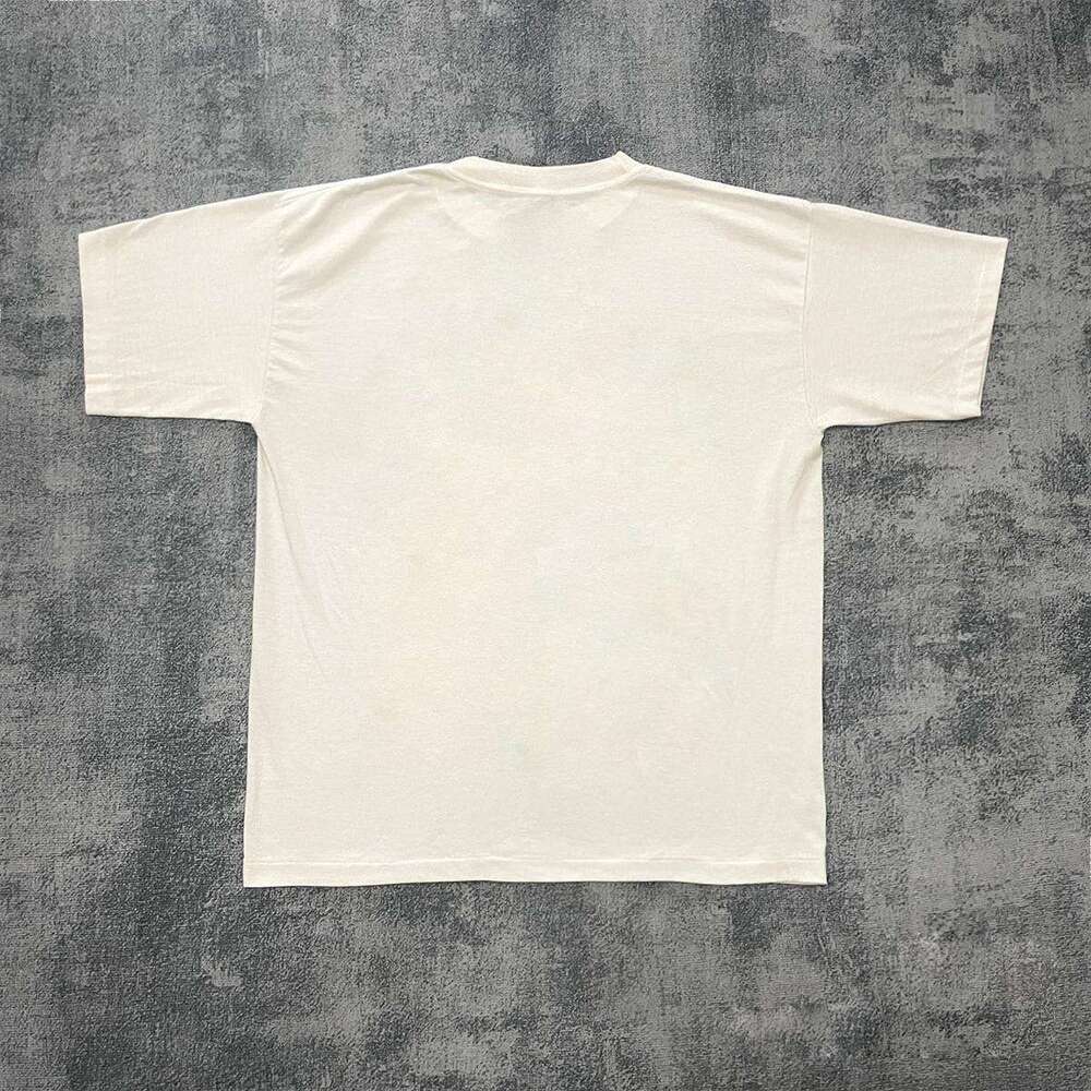 Inspiration American washed creative versatile short sleeved T-shirt street Japanese manga style genderless hip-hop