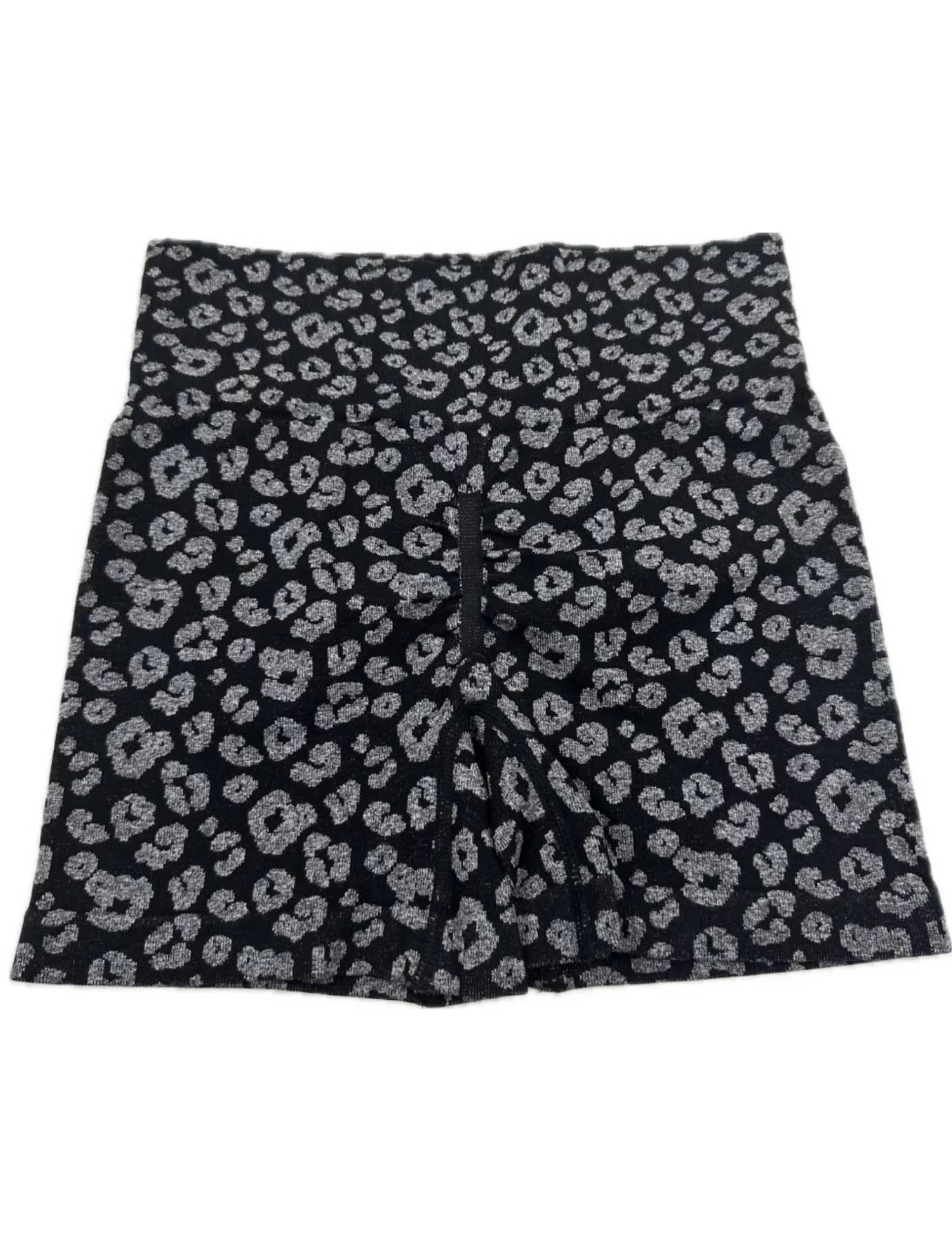 Leopard print shorts for girls in sports yoga breathable with peach buttocks and figure-huggingXJ250111