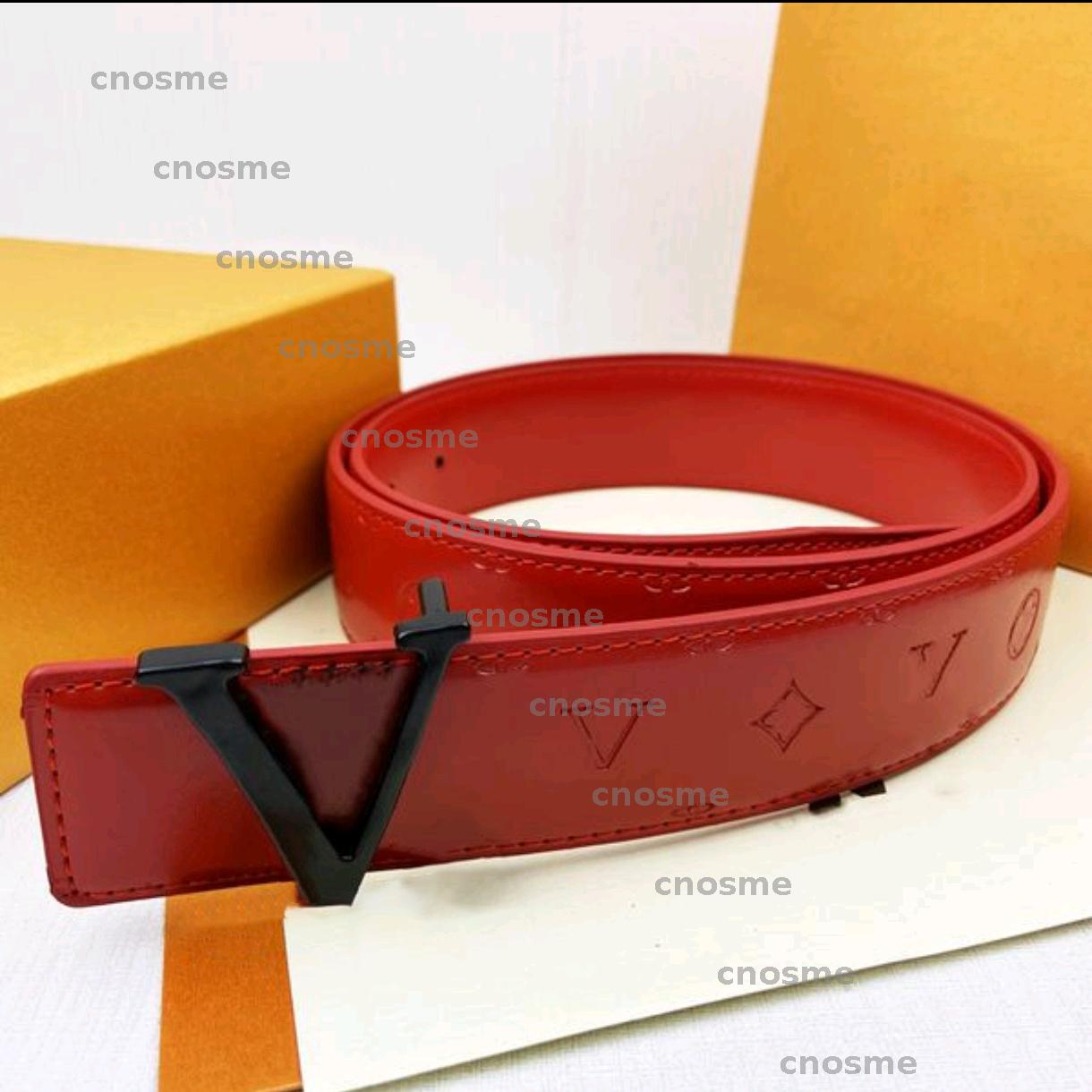 Designer Belts for Womens Red Belt Luxurys Men Genuine Leather Belt Fashion Letters Belts High Quality Waistband Cintura Ceinture 2304131D