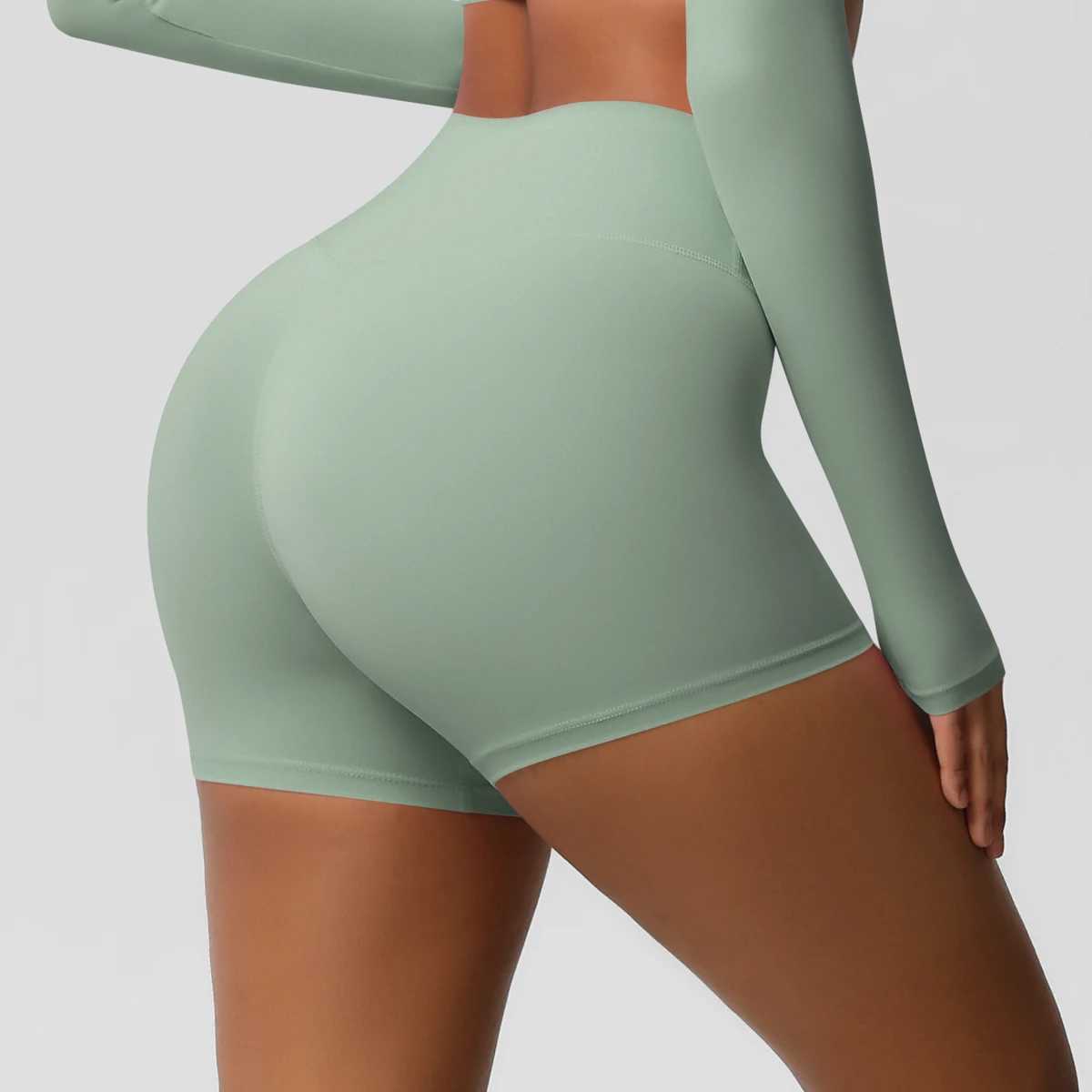 Womens High Waist Quick Drying Workout Yoga Shorts for Cycling Gym Sport Comfortable Breathable Fitness Running PantsXJ250111