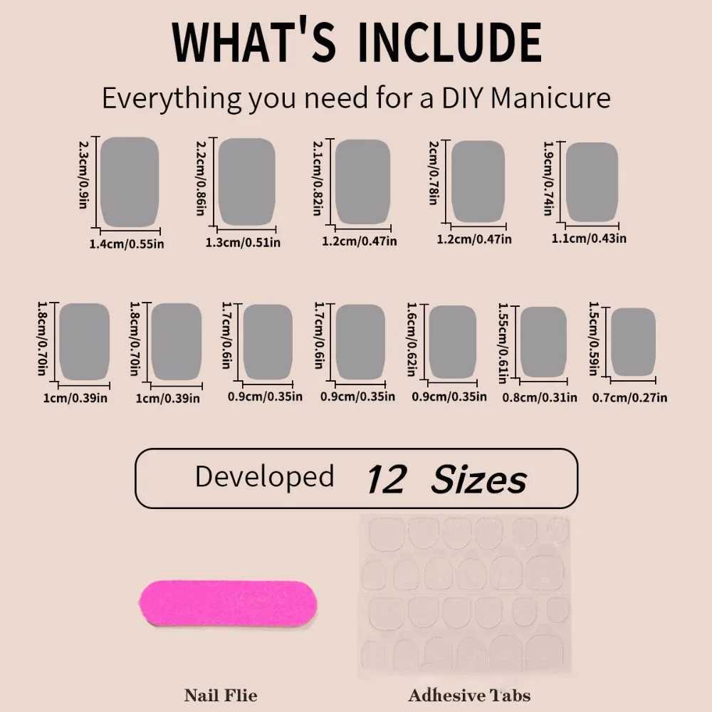 Waterproof White Moonlight French Fake Nails Square Head Full Cover Press on Nails Wearable Manicure False Nail GirlXJ250110