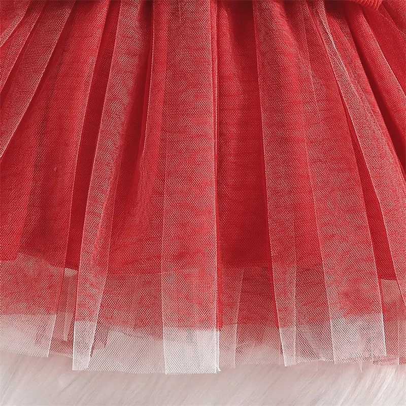 Christmas Childrens Baby Girls Princess Dress Fluffy Snowflake Tulle Tutu Dress Childrens Girls Fashion Patch Work Christmas Dress W250111