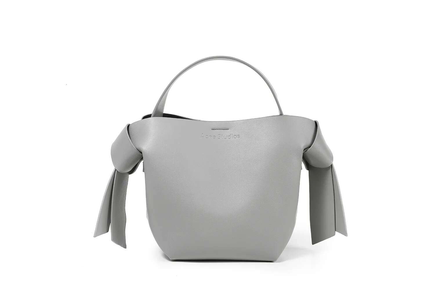 SEMALAYA New Fashion Niche Design Women's Leather Simple Bow Shoulder Crossbody Tote Bucket Bag