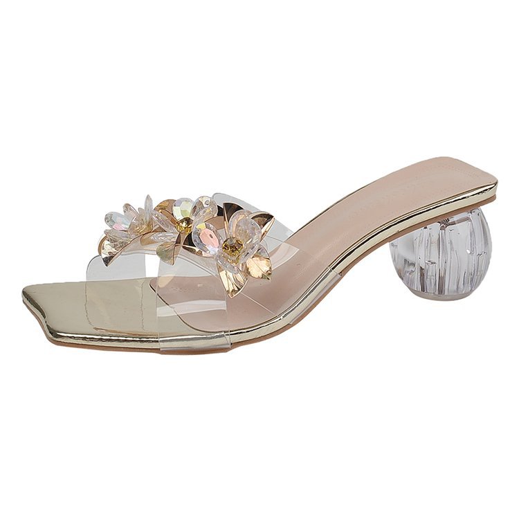 Women Slippers Fashion wer Design New Trendy Sandals High Heel Dia Triple Sier Gold hot Free shipping