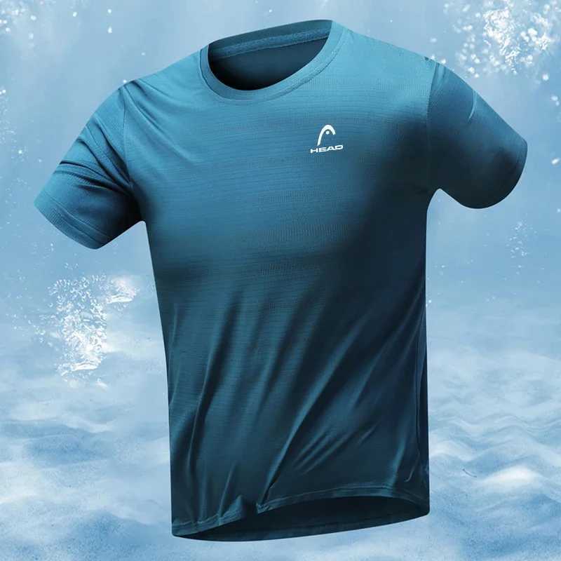 Mens Outdoor Hiking Short Sleep Summer Mens Tennis Breathable Sports T-shirt Quick Drying Lightweight Fitness Top W250111