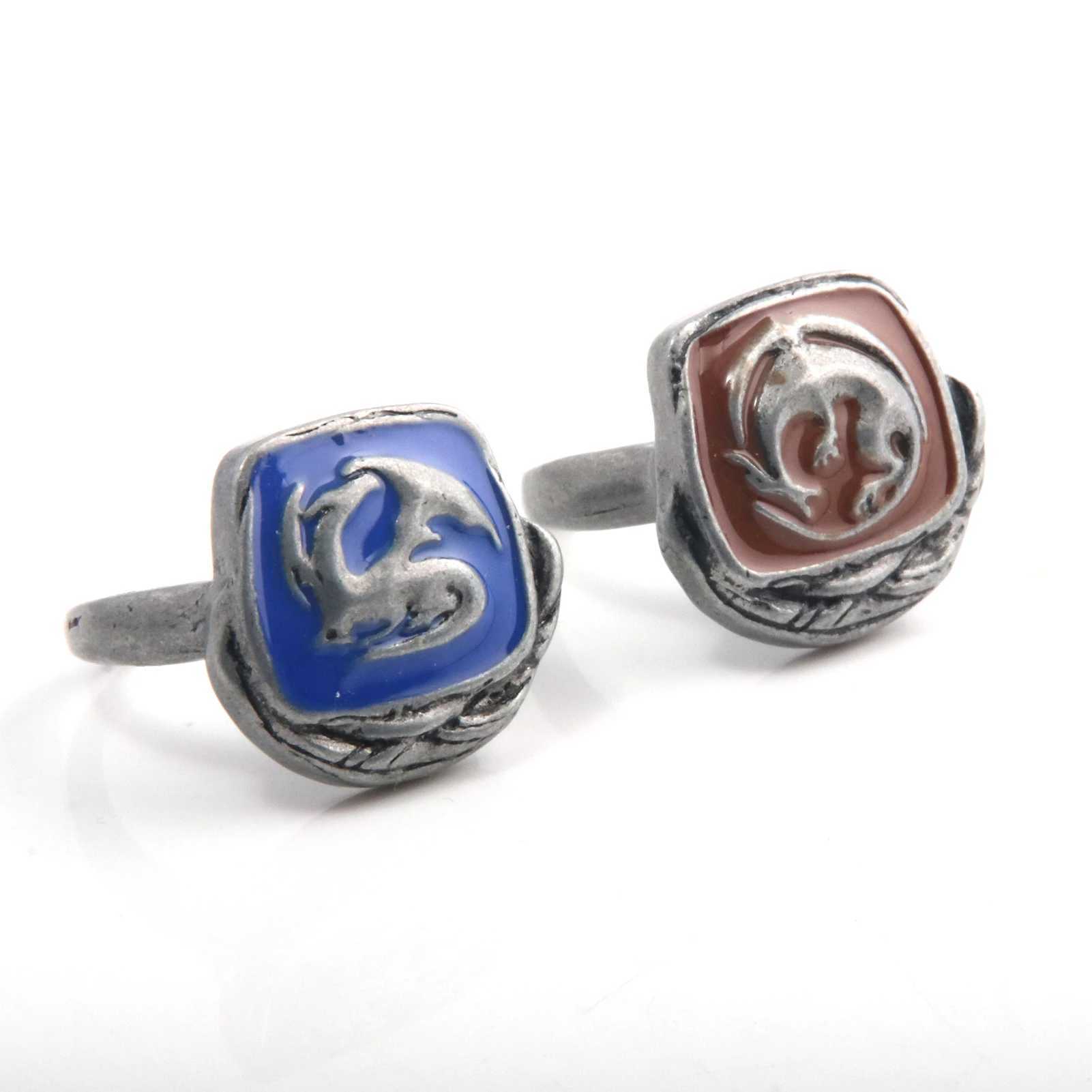 Dark Soul Ring Adjustable Ring Gemstone Chloride Metal Chrysanthemum Ring Female Role Playing Jewelry Accessories Gift W250111