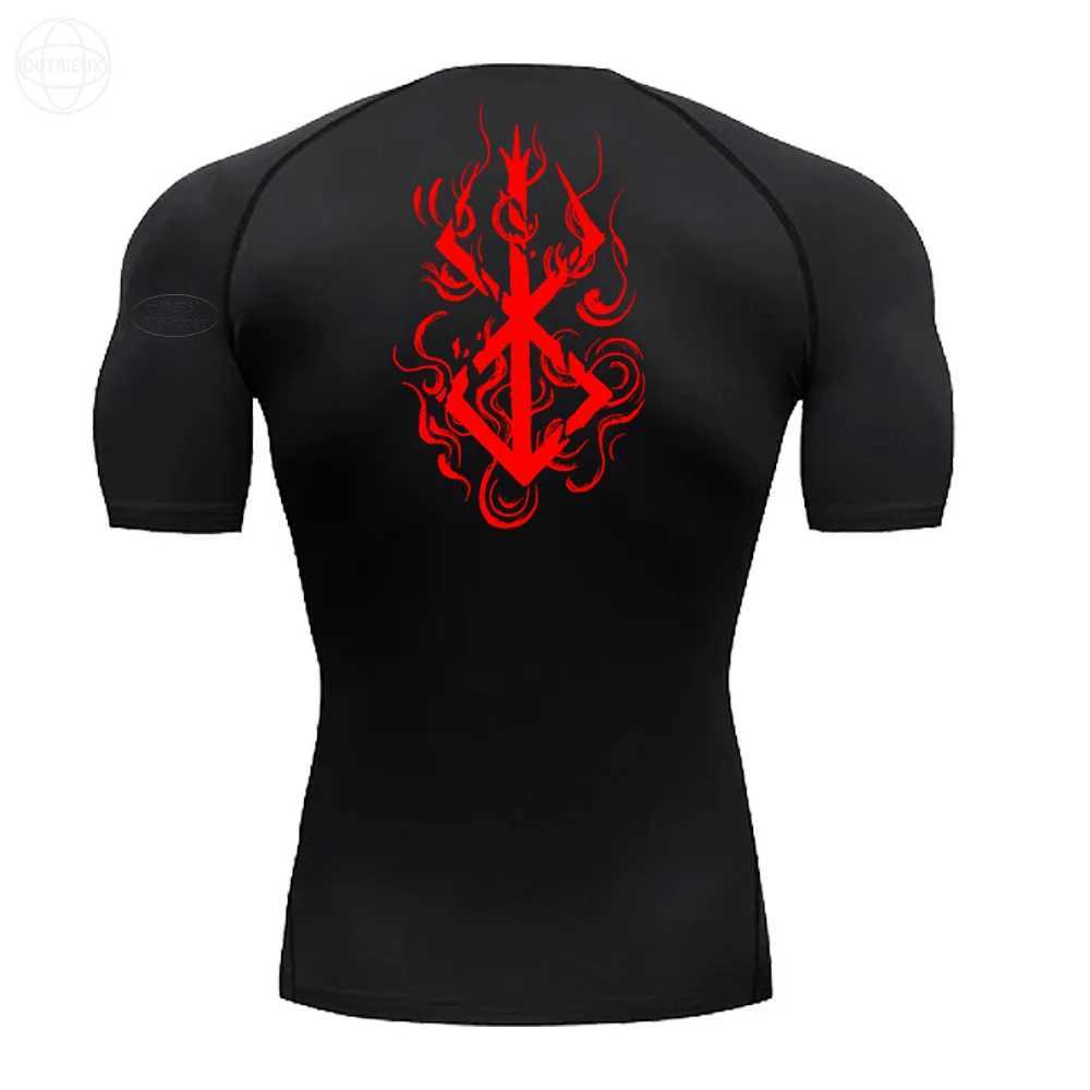 Summer short sLeeved T-shirt mens breathable compression short sLeeved quick drying fitness training suit S-3XL W250111