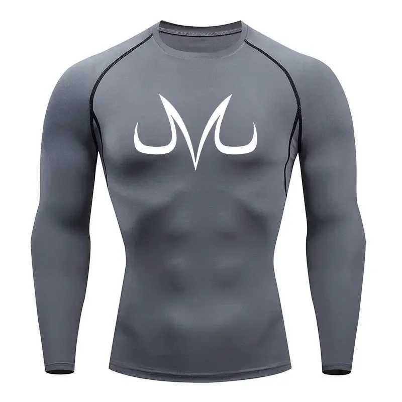 DUTRIEUX Anime Aesthetic Compression Shirt Mens Fitness Exercise Fast Drying T-shirt Tight Fitness Top T-shirt Summer Underwear W250111