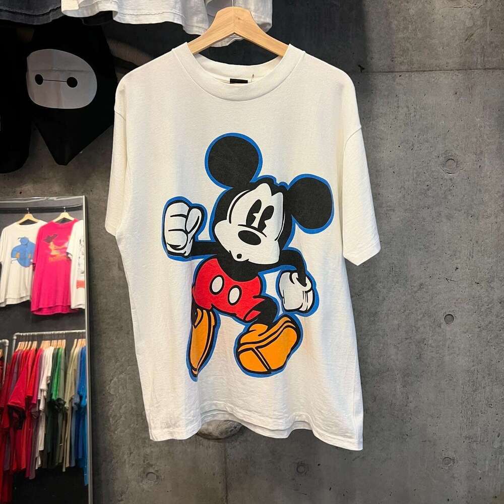 LODED DIPER Street Hip Hop Style Student Couple Cartoon Short T-shirt Versatile Loose Half Sleeve