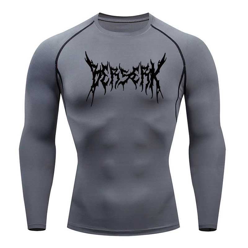 Mens sports fast dry compression shirt Berserk printed T-shirt top underwear W250111